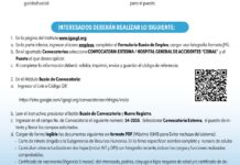 Convocatoria de la plaza: Médico Especialista (Anestesiología) para el Hospital General de Accidentes Ceibal