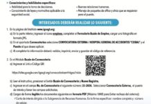 Convocatoria de las plazas: Médicos Especialistas (Traumatología y Ortopedia) para el Hospital General de Accidentes Ceibal