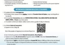 Convocatoria de la plaza: Médico Especialista (Medicina Interna) para la Sala Anexa Hospital Nacional San Benito, Petén
