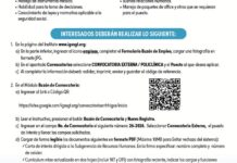Convocatoria de la plaza: Médico General para la Unidad Policlínica, Ciudad de Guatemala