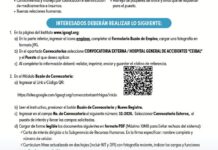 Convocatoria de la plaza: Bodeguero para el Hospital General de Accidentes Ceibal