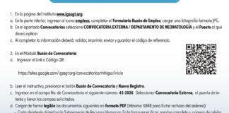 Convocatoria de la plaza: Terapista (Terapia Respiratoria) para el Departamento de Neonatología