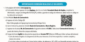 Convocatoria de la plaza: Mecánico para la División de Transportes